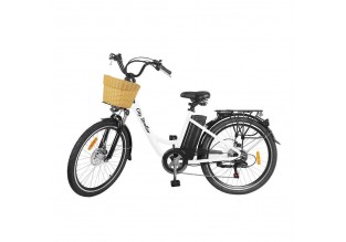 Nakto City Stroller 350W Step-Thru Electric Bike w/ Twist Throttle